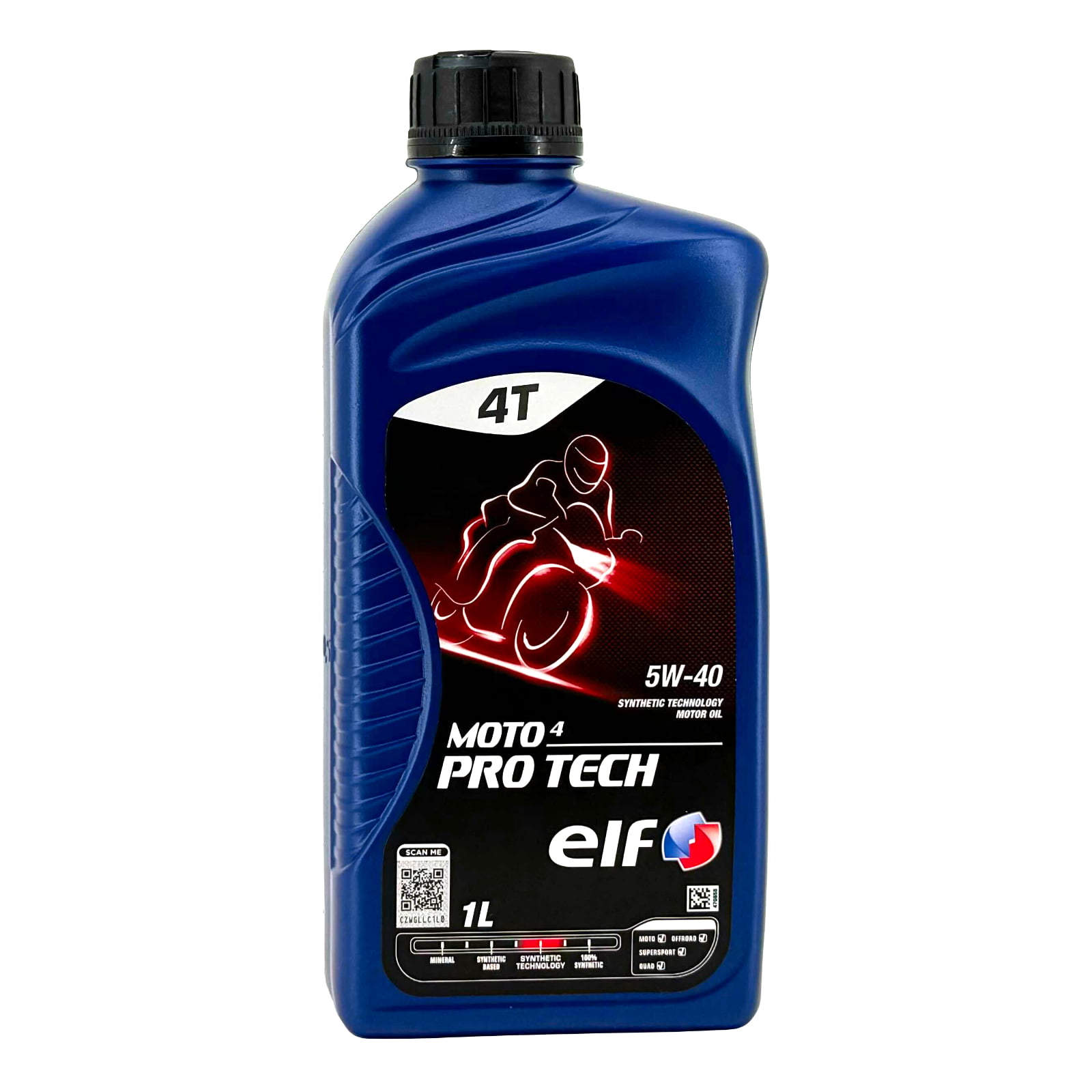elf MOTO 4 PRO TECH (エルフ モト4 プロ テック) 5W-40 1L エンジンオイル バイク モーターオイル [並行輸入品]