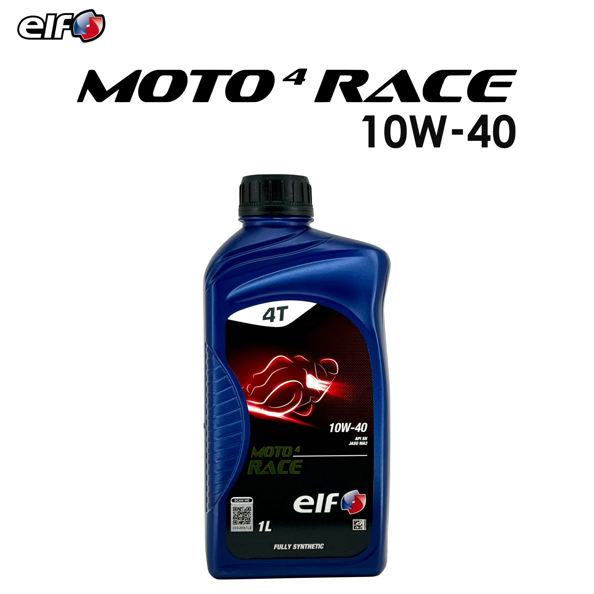 【12本セット】 elf MOTO 4 RACE (エルフ モト4 レース) 10W-40 1L エンジンオイル バイク モーターオイル [並行輸入品]