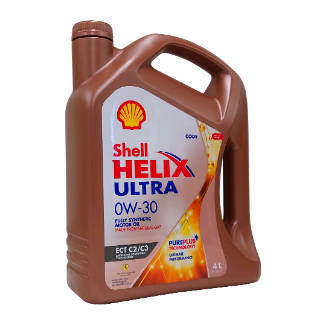 【単品よりお得 2本セット】Shell HELIX ULTRA ECT (シェル ヒリックス ウルトラ ECT) 0W-30 4L エンジンオイル [並行輸入品]