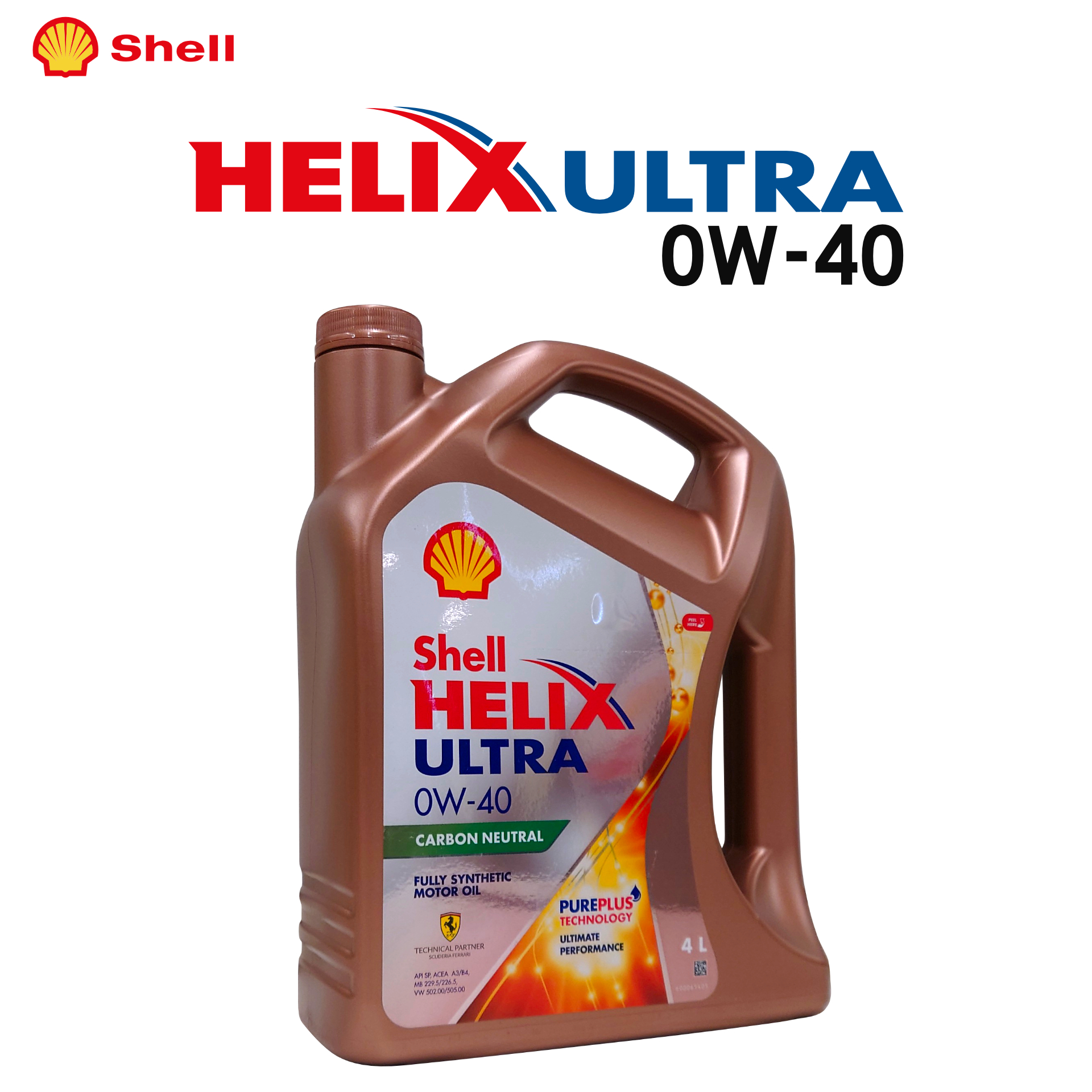 Shell HELIX ULTRA (シェル ヒリックス ウルトラ) 0W-40 4L エンジンオイル [並行輸入品]
