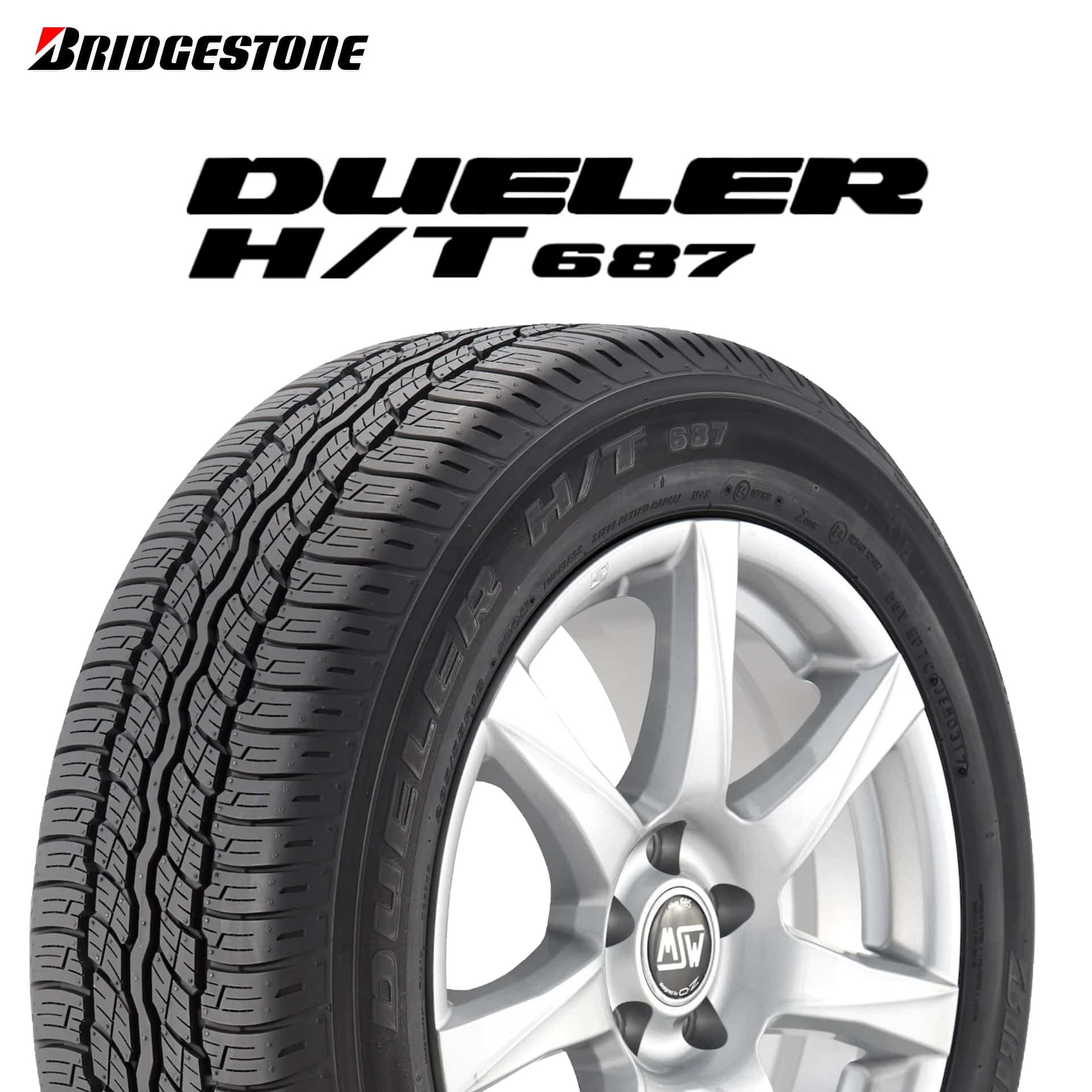 22年製 225/65R17 102H ブリヂストン DUELER H/T 687 (デューラーHT687) 17インチ 新品