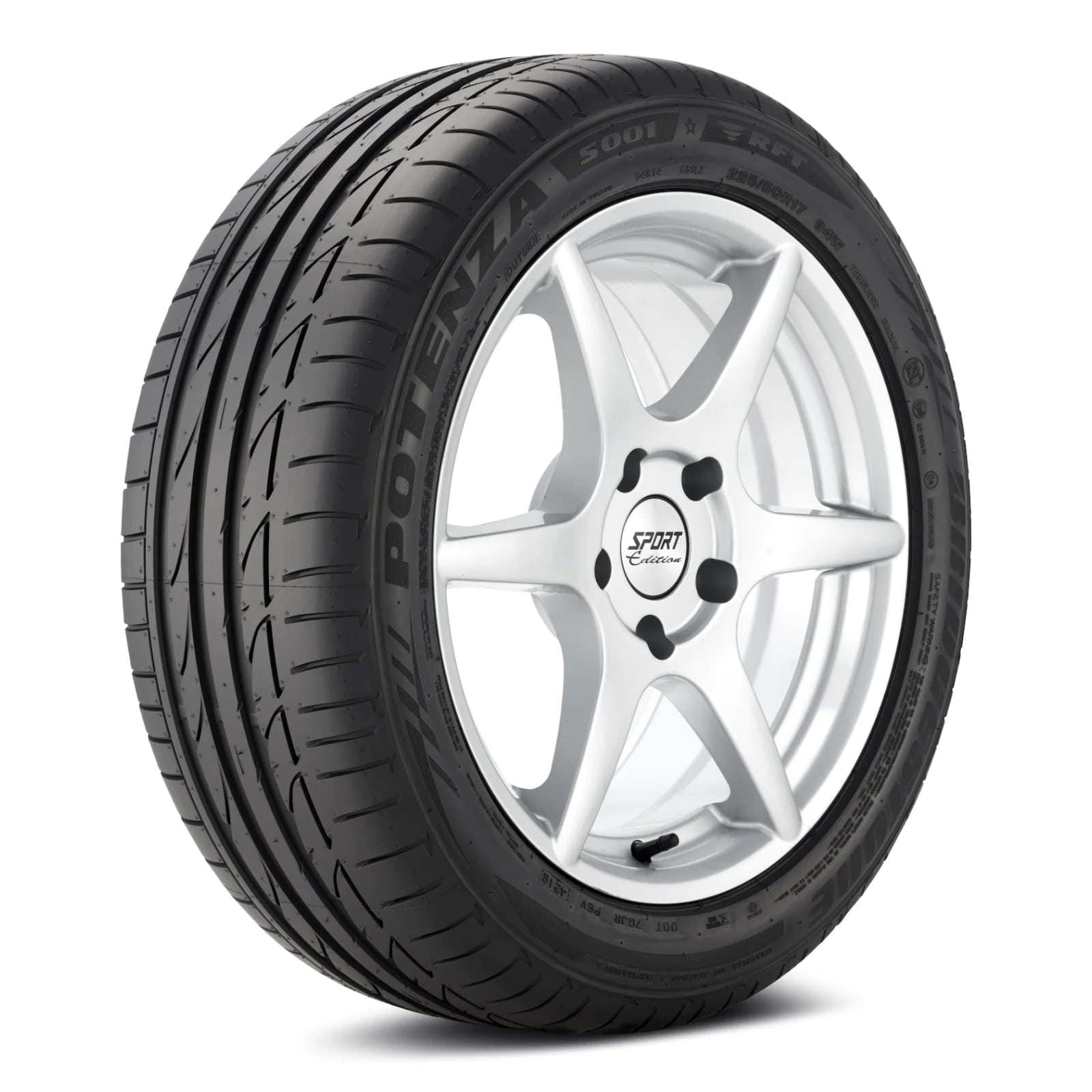 22年製 225/40R19 89Y RFT AR ブリヂストン POTENZA S001 (ポテンザS001) アルファロメオ承認タイヤ ランフラットタイヤ 19インチ 新品