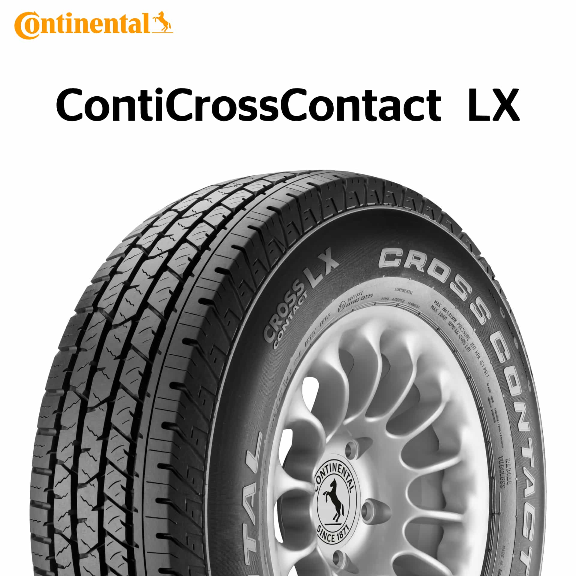 25年製 225/65R17 102T コンチネンタル ContiCrossContact LX （コンチ