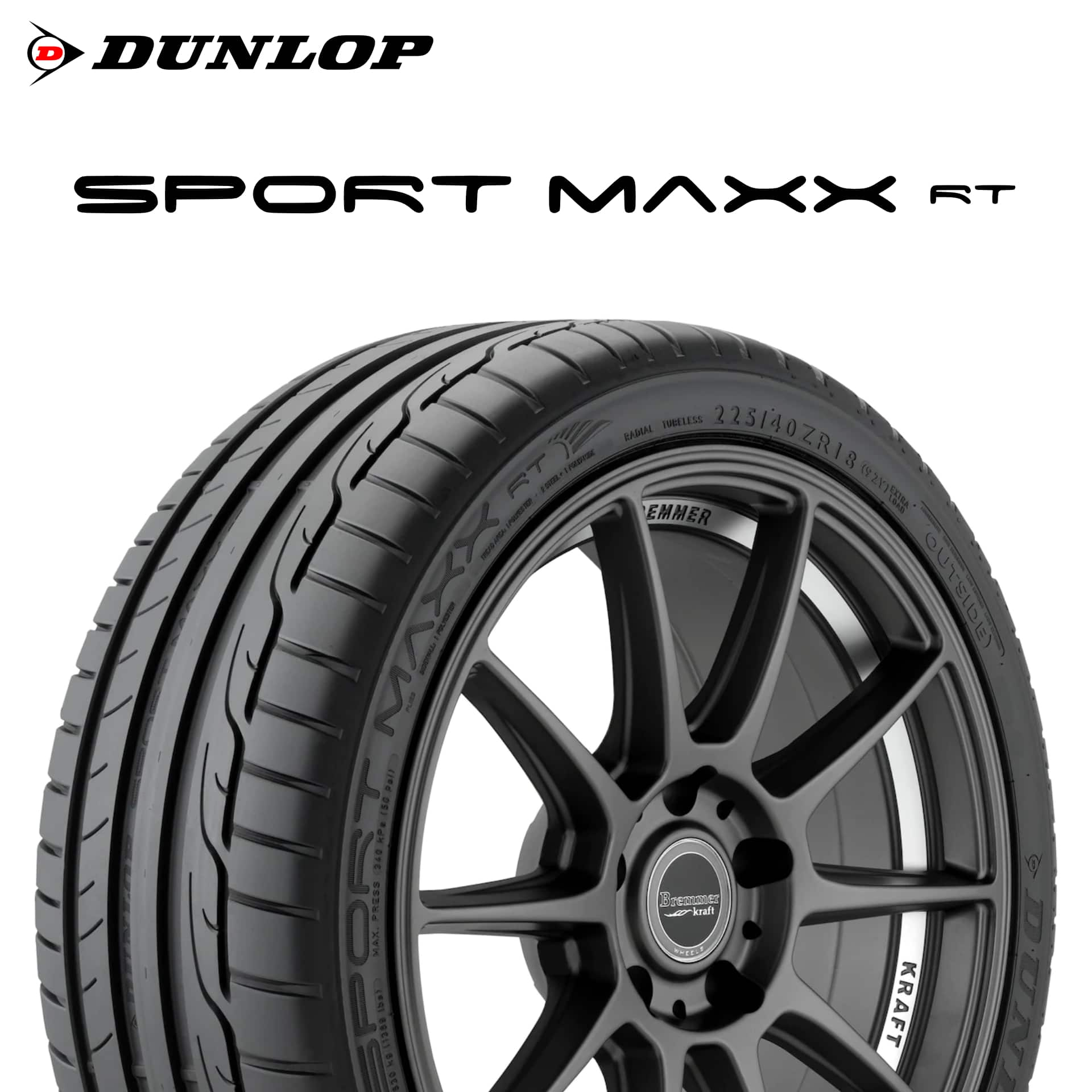 22年製 225/40R18 92Y XL MO ダンロップ SPORT MAXX RT (スポーツマックスRT) メルセデスベンツ承認タイヤ 18インチ 新品