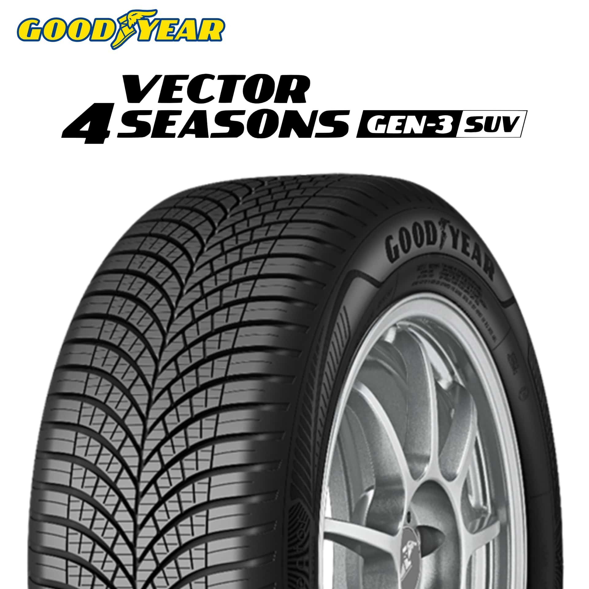 22年製 215/60R17 100V XL グッドイヤー Vector 4Seasons SUV Gen-3 (ベクター フォーシーズンズ SUV Gen3) オールシーズンタイヤ 17インチ 新品