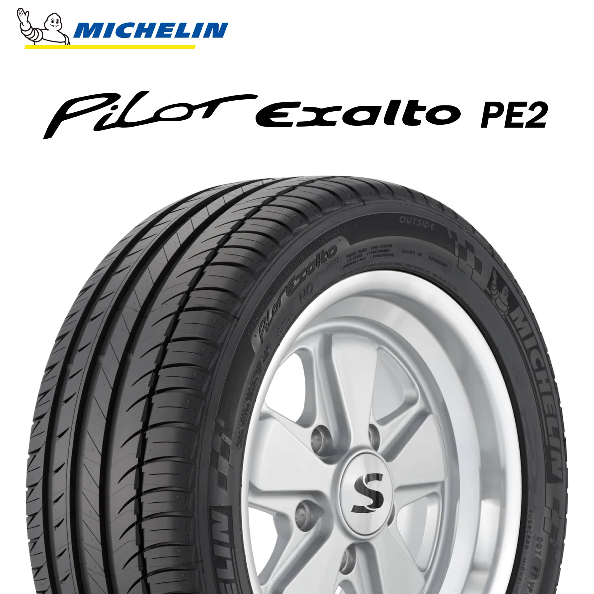 23年製 205/55R16 91Y N0 ミシュラン PILOT EXALTO PE2 (パイロット エグザルトPE2) ポルシェ承認タイヤ 16インチ 新品