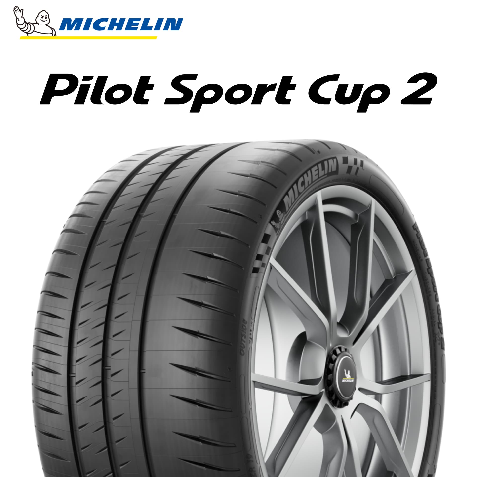 23年製 305/30R20 (103Y) XL K2 ミシュラン PILOT SPORT CUP 2 (パイロット スポーツ カップ2) フェラーリ承認タイヤ 488ピスタ (488PISTA) 20インチ 新品